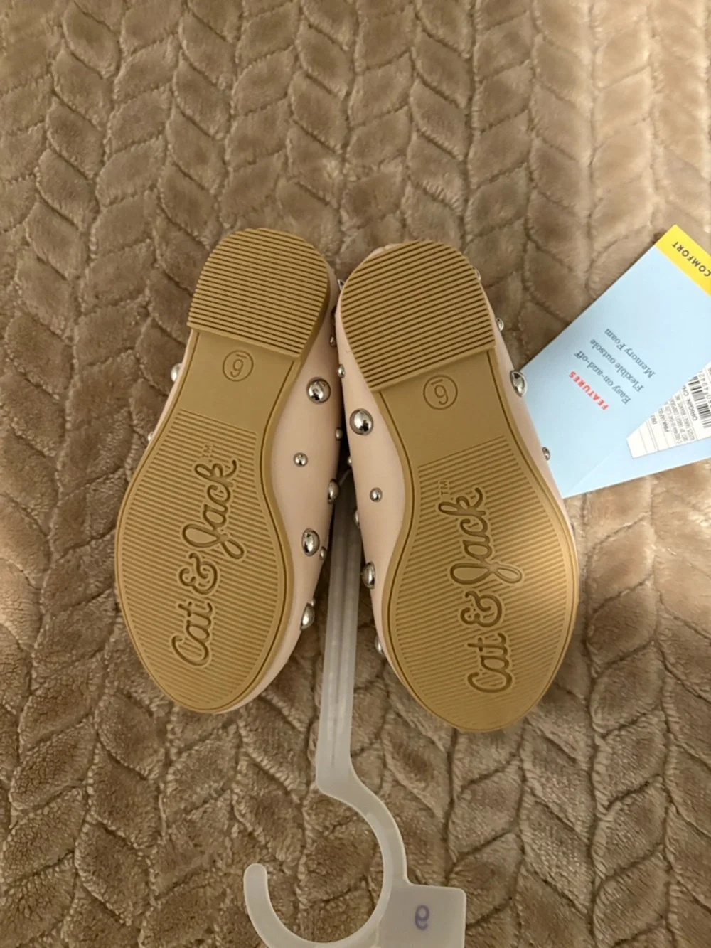 Cat & Jack Pink Studded Ballet Flats for Kids